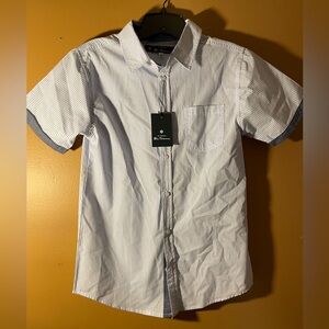 Ben Sherman Blue and White Striped Button Down Shirt